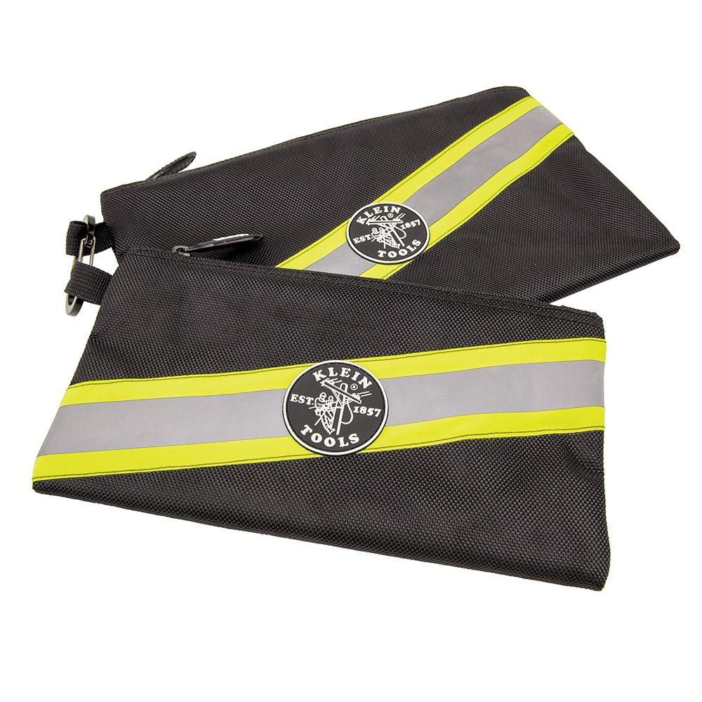 High Visibility Zipper Bags, 2 Pk