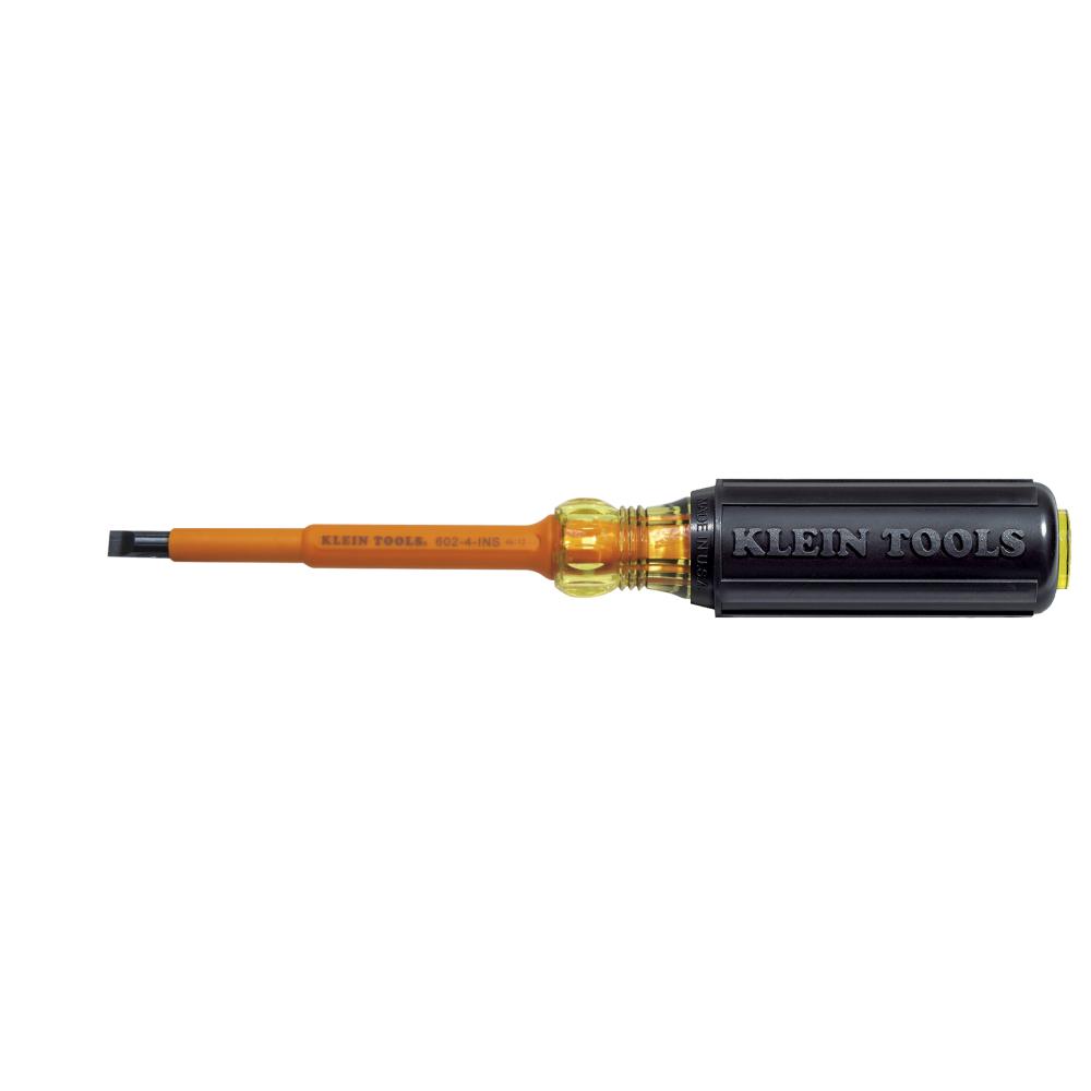 Screwdriver, Insulated, 1/4&#34; Cab 4&#34;