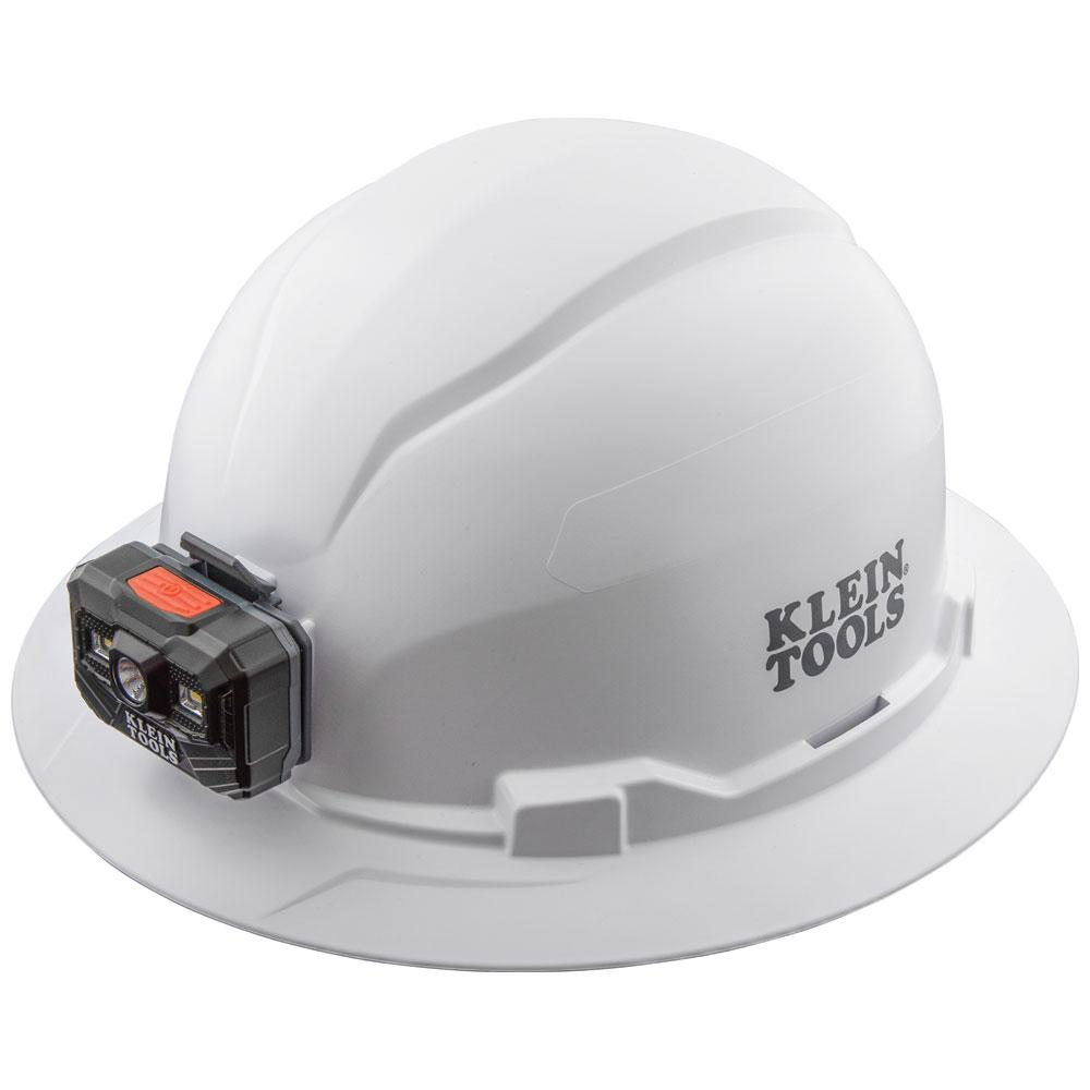 Hard Hat, Non-vented Brim, Headlamp