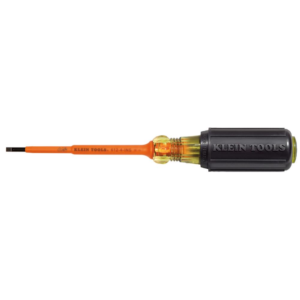 Screwdriver, Insulated 1/8&#34; SL, 4&#34;L