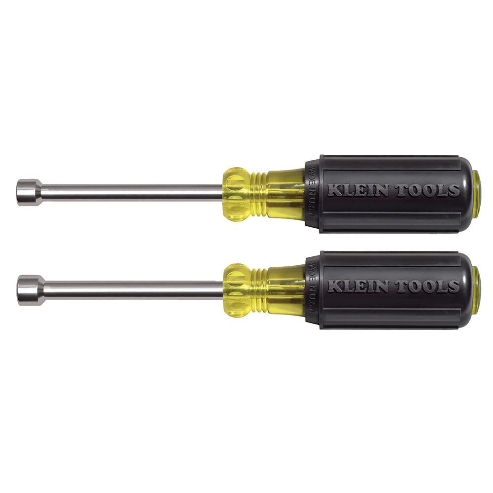 Magnetic Nut Driver, 3&#34; Shank 2 Pc