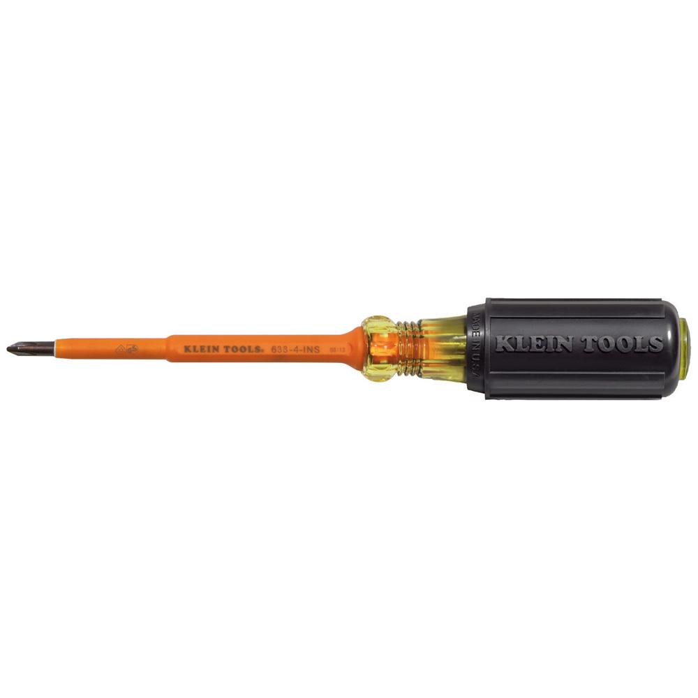 Screwdriver, Insul, #1 PH, 4&#34; L