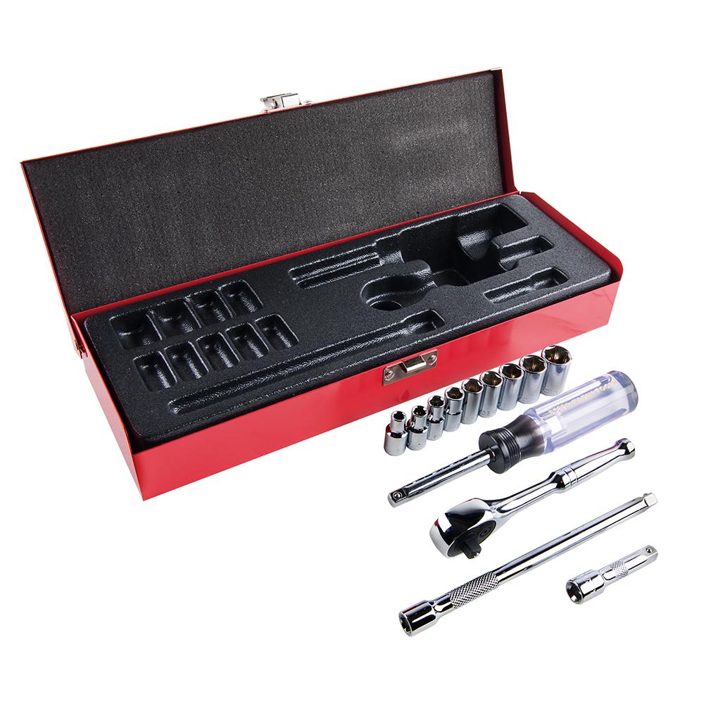 1/4&#34; Drive Socket Wrench Set, 13 Pc