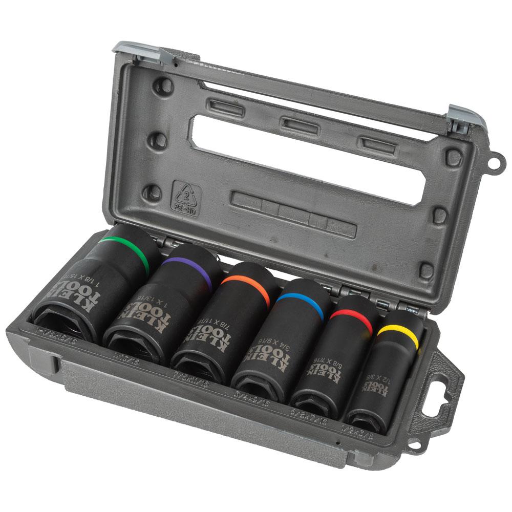 2-in-1 Socket Set, 6-Point, 6 Pc