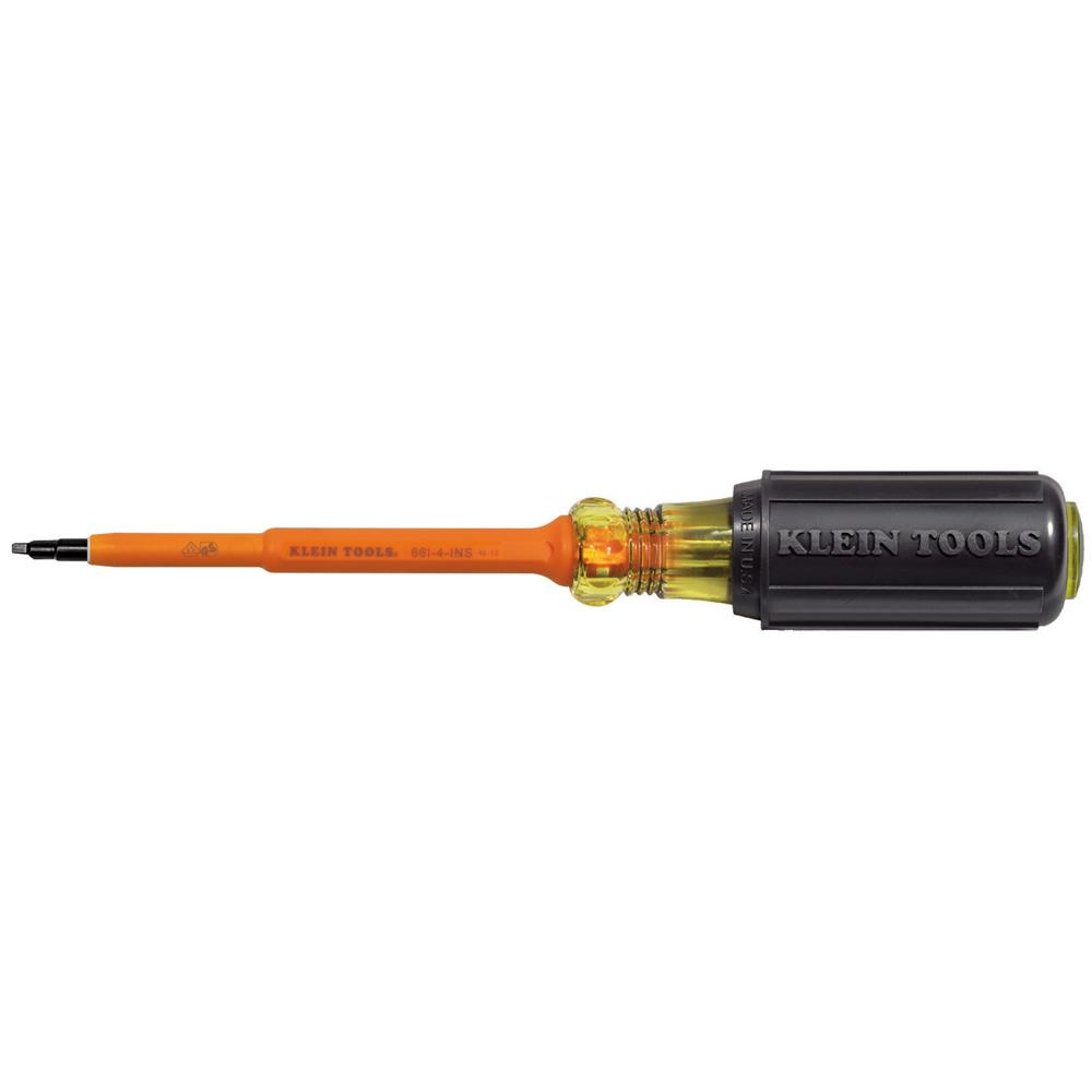 Screwdriver, Insul, #1 Square, 4&#34; L