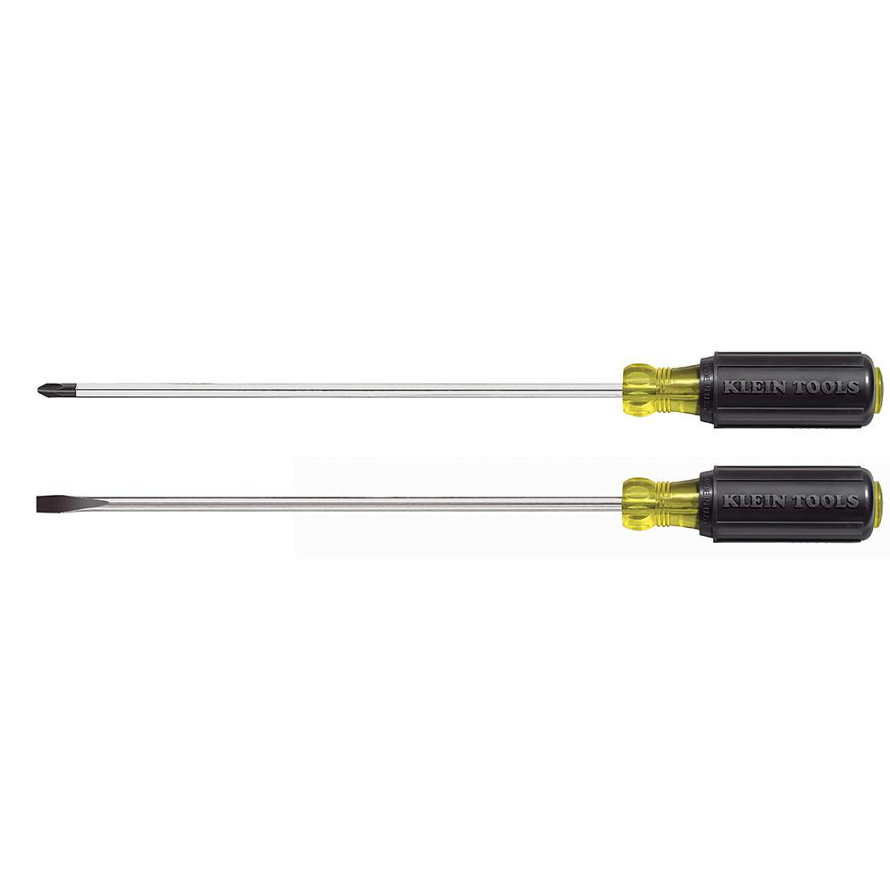 10&#34; L Blade Screwdriver Set, 2 Pc