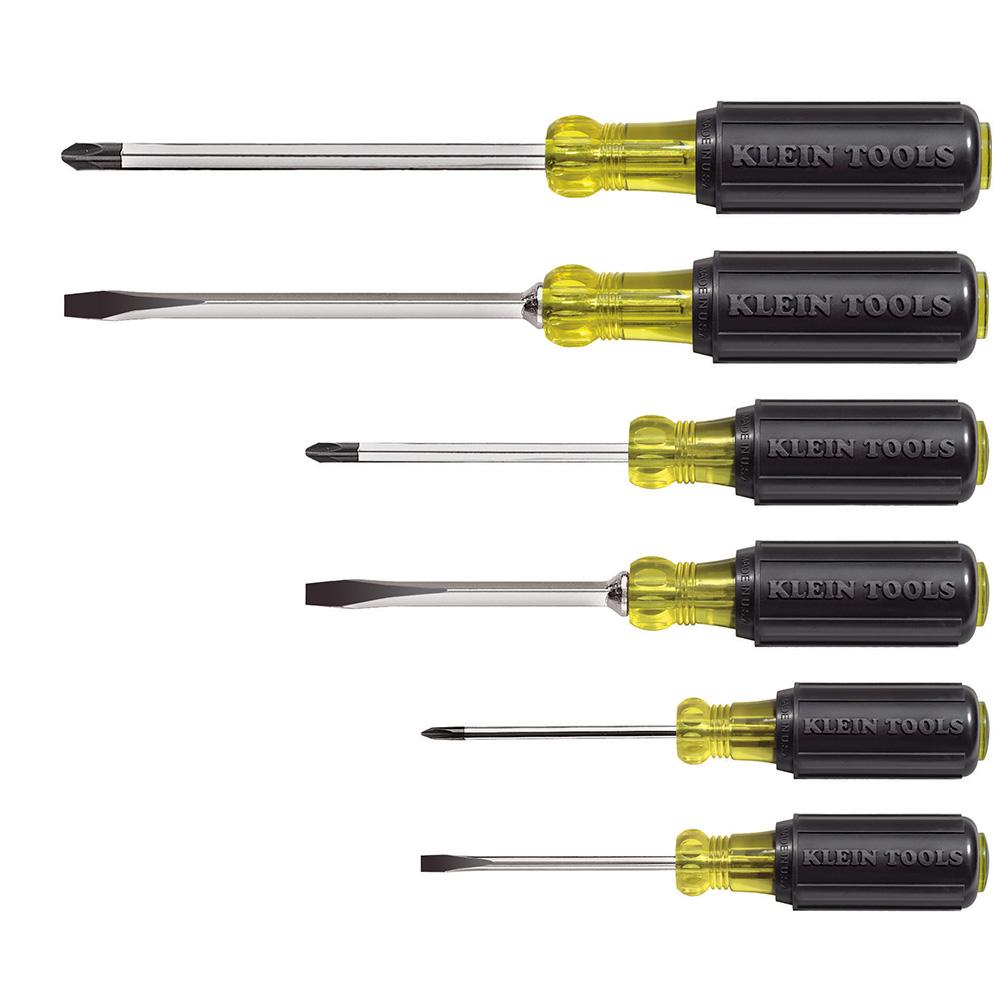 Cushion-Grip Screwdriver Set, 6 Pc