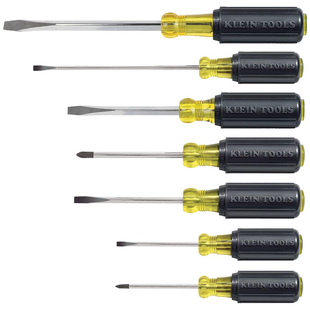 Cushion-Grip Screwdriver Set, 7 Pc