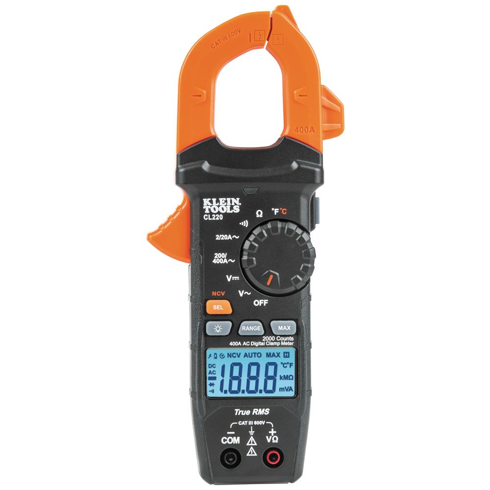 Digital Clamp Meter with Temp