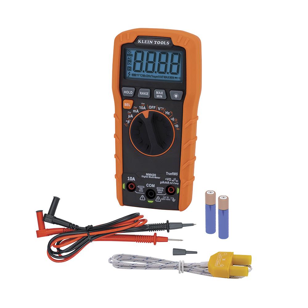 Multimeter, TRMS Auto,  600V, Temp