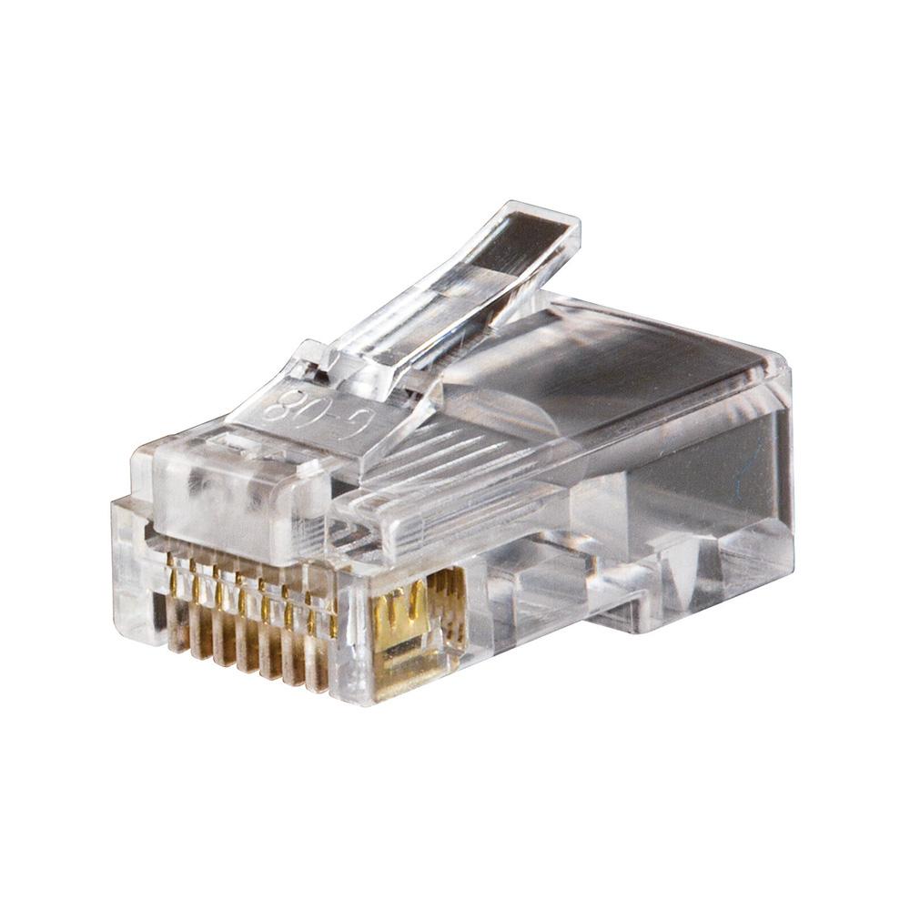 Modular Data Plug RJ45 CAT5e 100 Pk