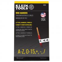 Klein Tools 56253 - Wire Marker Book A-Z, 0-15, +, -, /