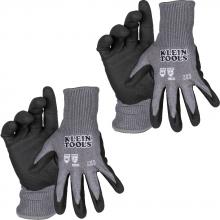 Klein Tools 60584 - A2 Cut Knit Dipped Gloves, M, 2-Pr