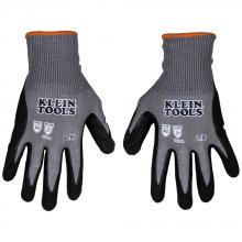 Klein Tools 60585 - A2 Cut Knit Dipped Gloves, L, 2-Pr