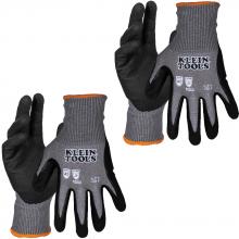 Klein Tools 60585 - A2 Cut Knit Dipped Gloves, L, 2-Pr