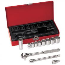 Klein Tools 65504 - 3/8" Drive Socket Wrench Set, 12 Pc