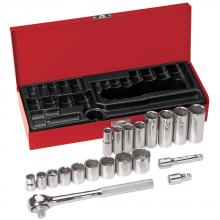 Klein Tools 65508 - 3/8" Drive Socket Wrench Set, 20 Pc