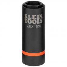 Klein Tools 66064 - 2-in-1 Socket 7/8" X 11/16", 6 Pt