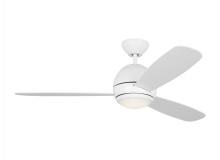 Generation Lighting 3OBSR52RZWD - Orbis 52 Inch Indoor/Outdoor Integrated LED Dimmable Ceiling Fan