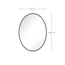 Generation Lighting MR1300MBK - Oval Mirror