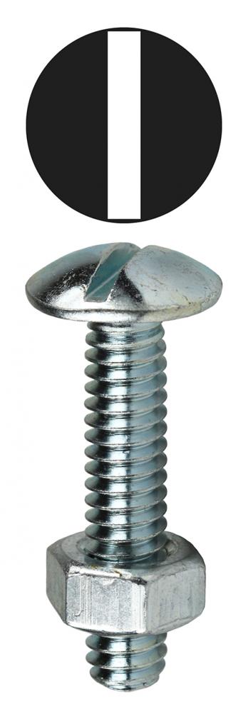 1/4-20 Machine Screw Kit Stove Bolt with Nuts