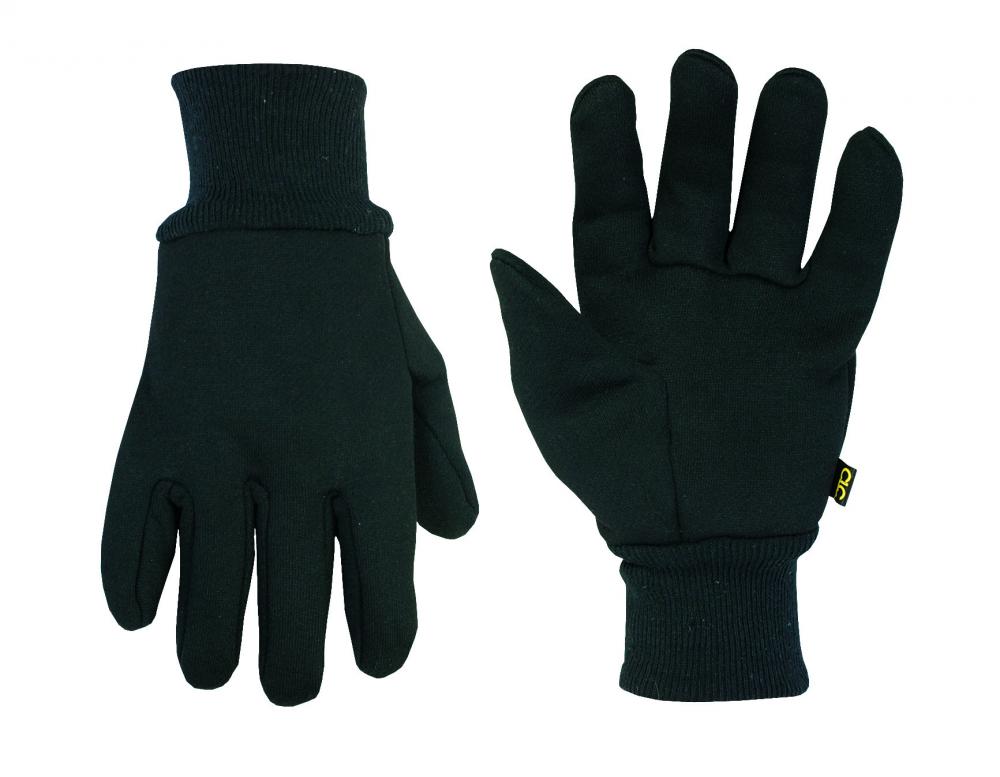 Fleece Lined Cotton Jersey Gloves