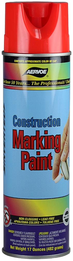 Construction Marking Paint - Flourescent Red