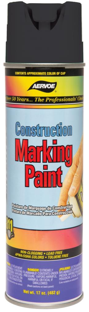 Black Construction Marking Paint