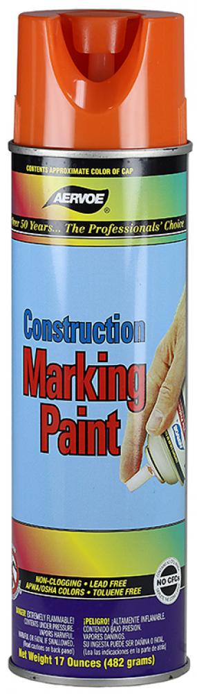 Orange Construction Marking Paint