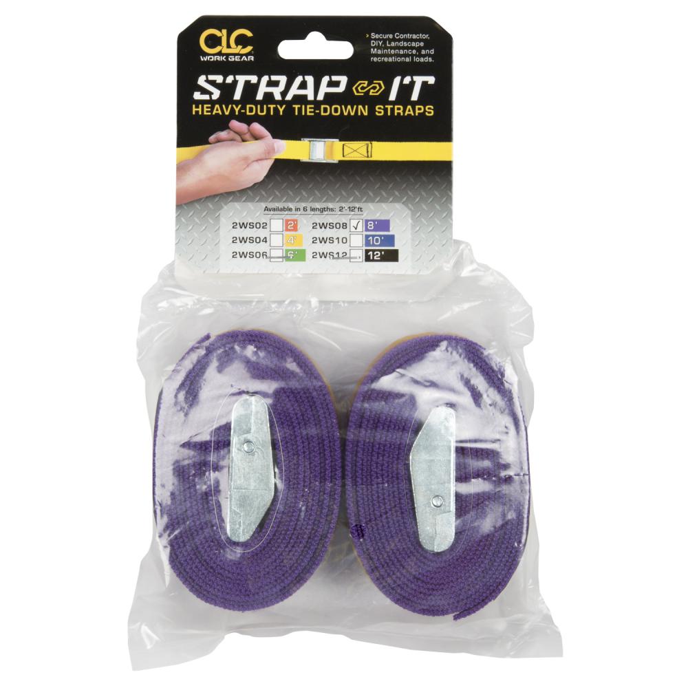 8&#39; Nylon Web Straps - Purple ( 2 Pk. )