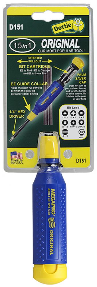 15 in 1 Screwdriver Blue / Yellow
