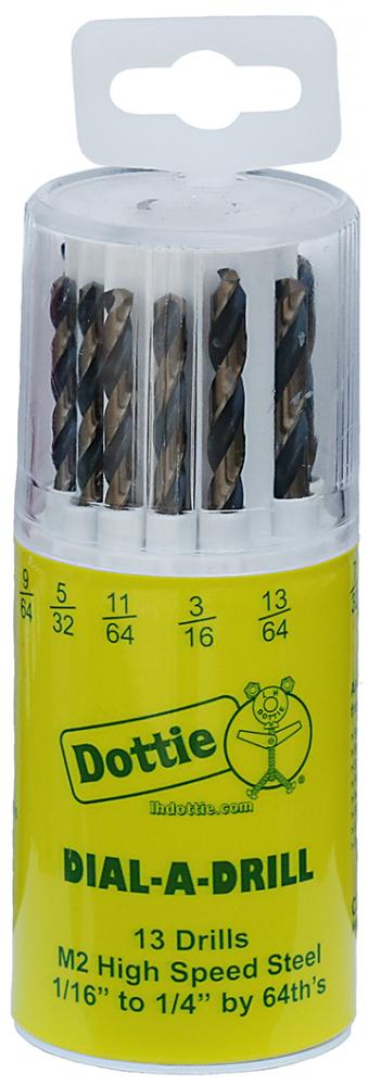 13 Pcs. H.S. Drill Kit ( Dial - A - Drill )