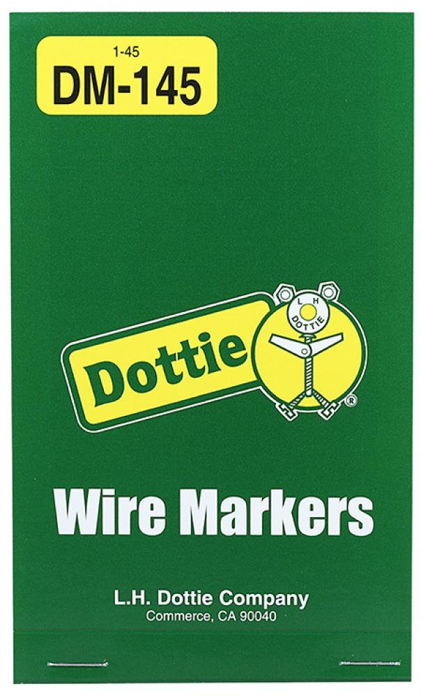 Wire Marker Books - Vinyl Cloth 1 - 45