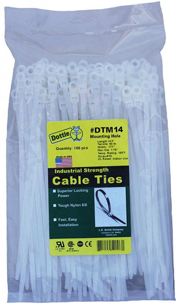 14&#34; Cable Ties Mounting Natural Heavy Duty B