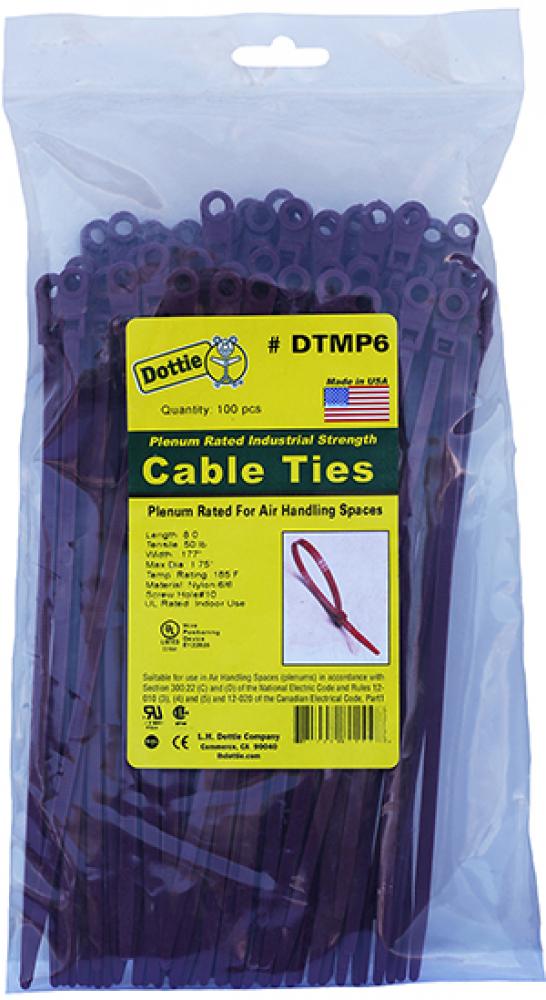 8&#34; Air Handling Cable Ties with Mounting Hol