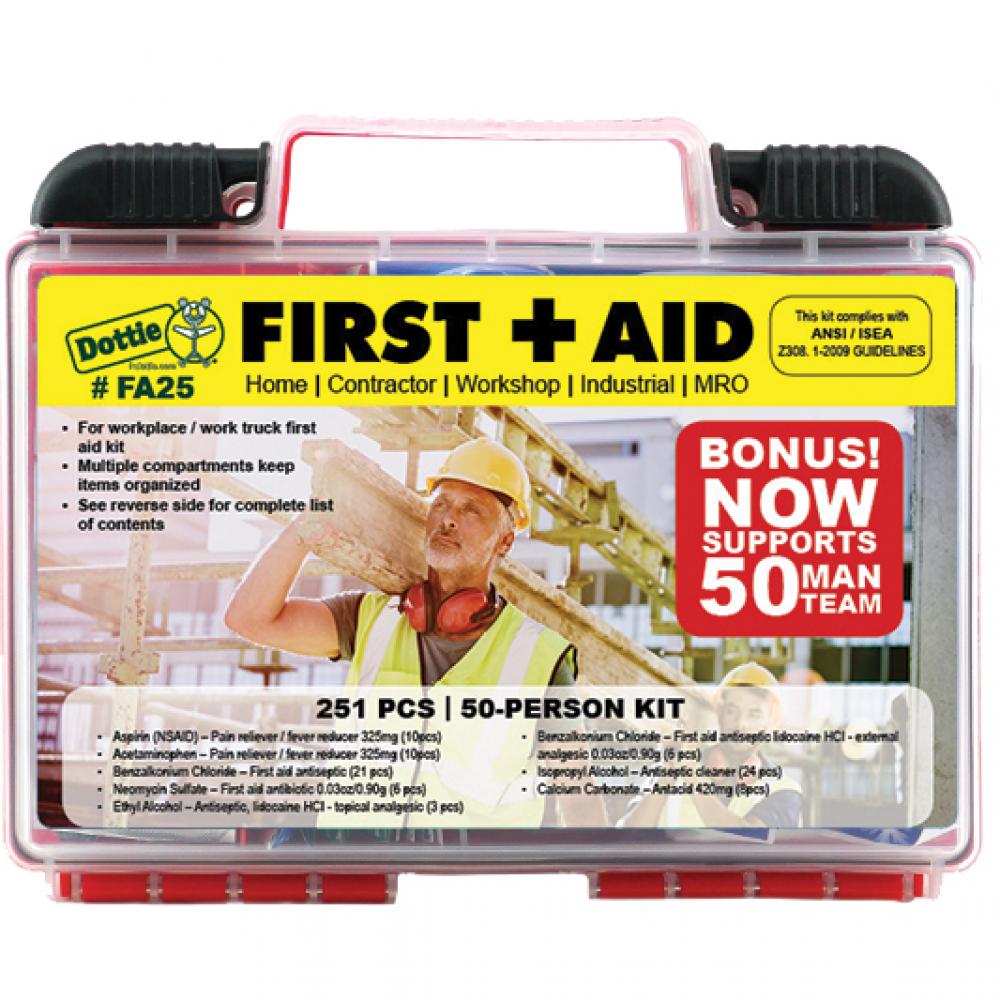 First Aid Kit-50 Person - 251 Pieces
