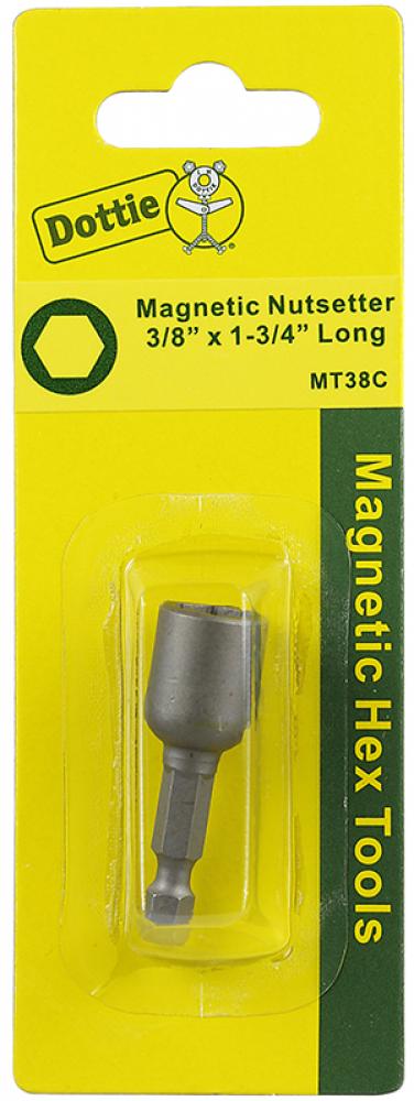 Carded 1 pc. 3/8 X 1-3/4&#34; Magnetic Hex Tool