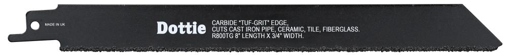 3/4 X 8&#34; ReciproBlades Carbide Grit