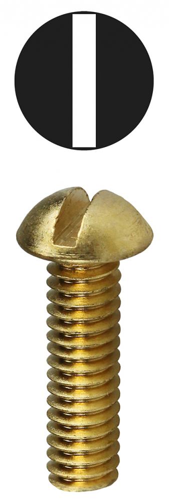 6-32 X 3/4 Round Head Machine Screws Solid Brass