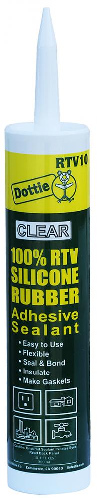 10.3 oz. RTV Silicon Sealant Clear - Cartridge