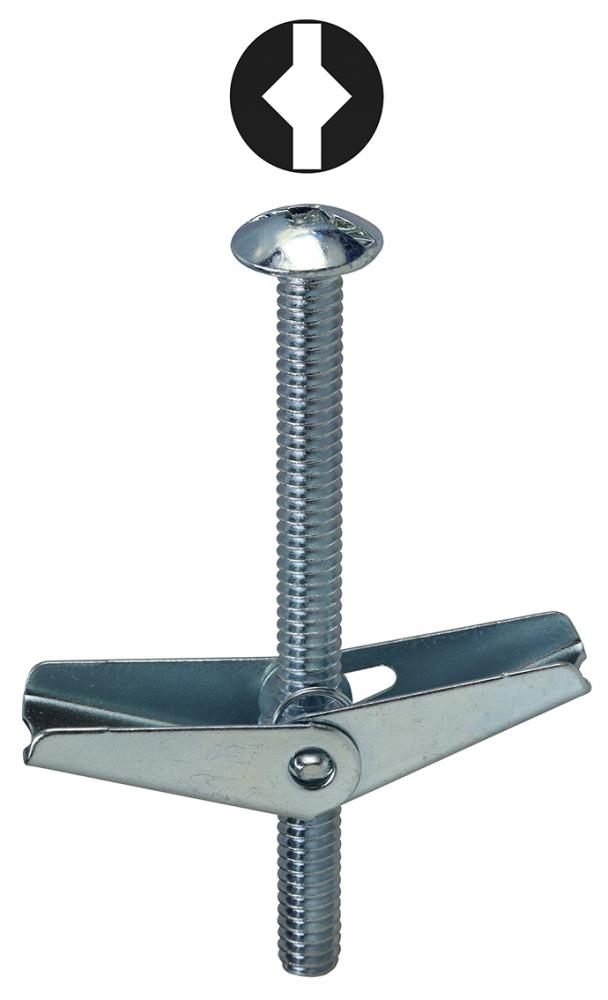 3/16 X 2 Toggle Bolts Square/Slotted Mushroom He