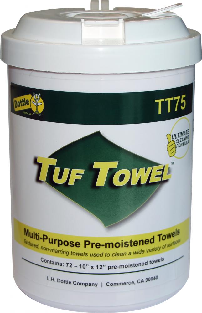 75 Count Tuf Towels-pre-moistened - multi-purpos