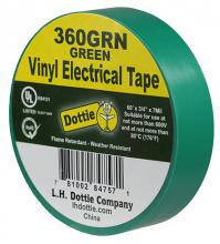 LH Dottie 360GRN - 3/4" X 60' X 7 Mil. Electrical Tape (Gre