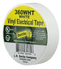 LH Dottie 360WHT - 3/4" X 60' X 7 Mil. Electrical Tape (Whi