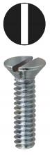 LH Dottie FM63238 - 6-32 X 3/8 Flat Head Slotted Machine Screws Zinc