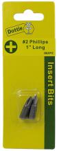 LH Dottie IB2PC - Carded 2 pc. #2 X 1" Phillips Insert Bit