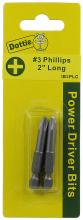 LH Dottie IB3PLC - Carded 2 pc. #3 X 2" Phillips Power Bit