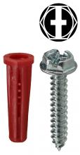 LH Dottie K6HXTP - #10 Anchor Kit Hex/Phil/Slotted with #22 Red Anc