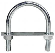 LH Dottie U400 - 4" U-Bolts Zinc Plated with Straps and Hex N