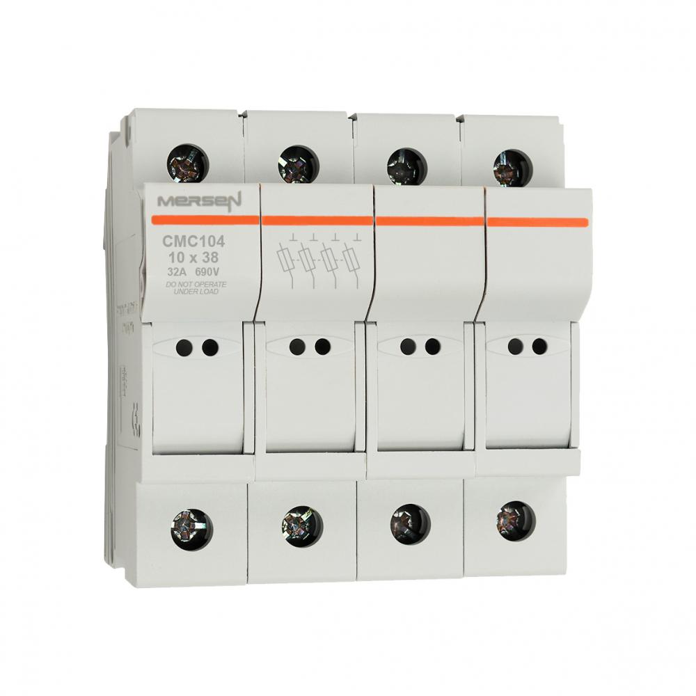 Fuse Holder 10x38 IEC 690VAC 690VDC 4-Pole IP20